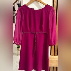 Ted Baker Fuchsia Long Sleeve Dress